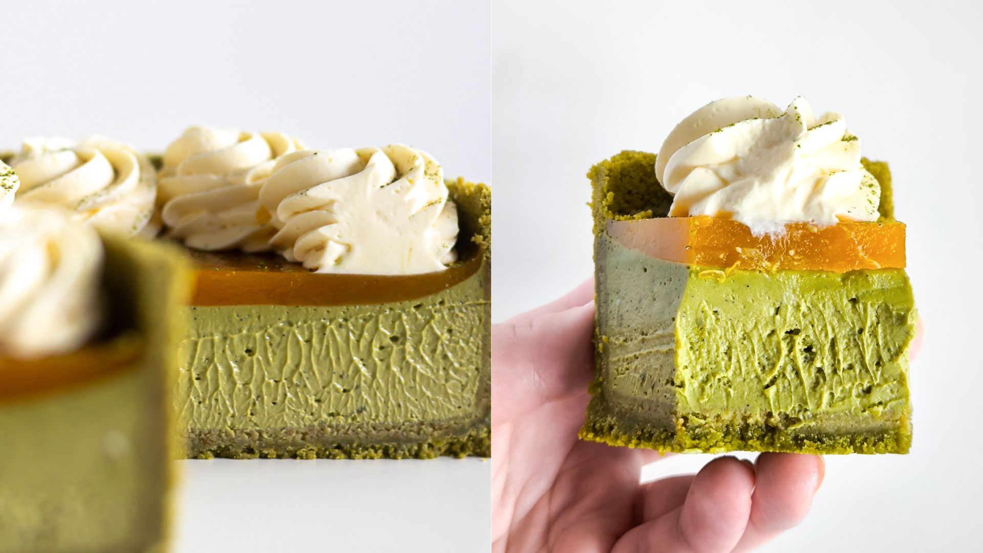 Cheesecake receptas "Matcha"